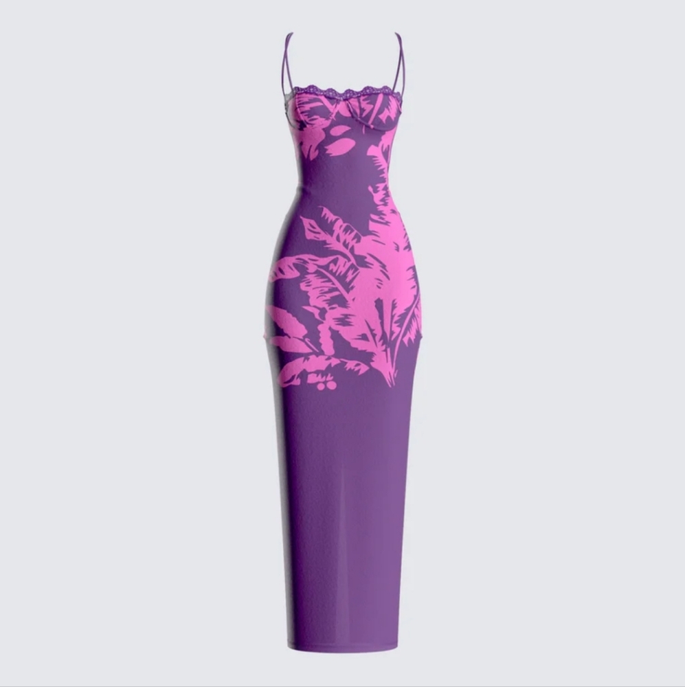 Floral Print Maxi Dress